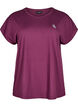 Solid-coloured workout T-shirt, Purple, Packshot image number 0