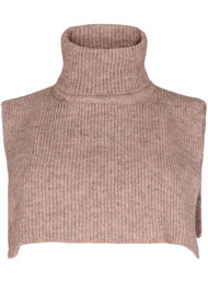 Rib knit scarf, Deep Taupe Mel., Packshot