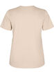 Basic cotton T-shirt with round neck, Beige, Packshot image number 1