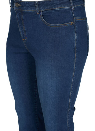 High waisted bootcut Ellen jeans, Dark blue, Packshot image number 2