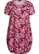Short-sleeved, printed cotton dress, Black, Packshot image number 0