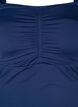 Swimsuit with short sleeves and draped detail, Blue, Packshot image number 2