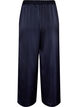 Satin-look trousers with wide, straight legs, Blue, Packshot image number 1