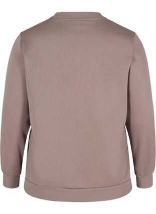 Long-sleeved printed sweatshirt, Iron, Packshot image number 1