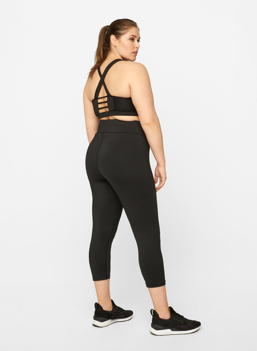 Sports leggings, Black, Model image number 1