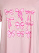 Short-sleeved nightgown in organic cotton, Rose, Packshot image number 2