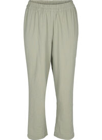 Cotton trousers with structure