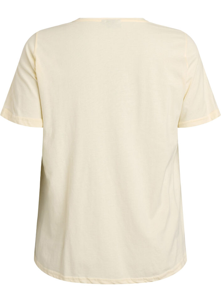 T-shirt with motif, Yellow, Packshot image number 1
