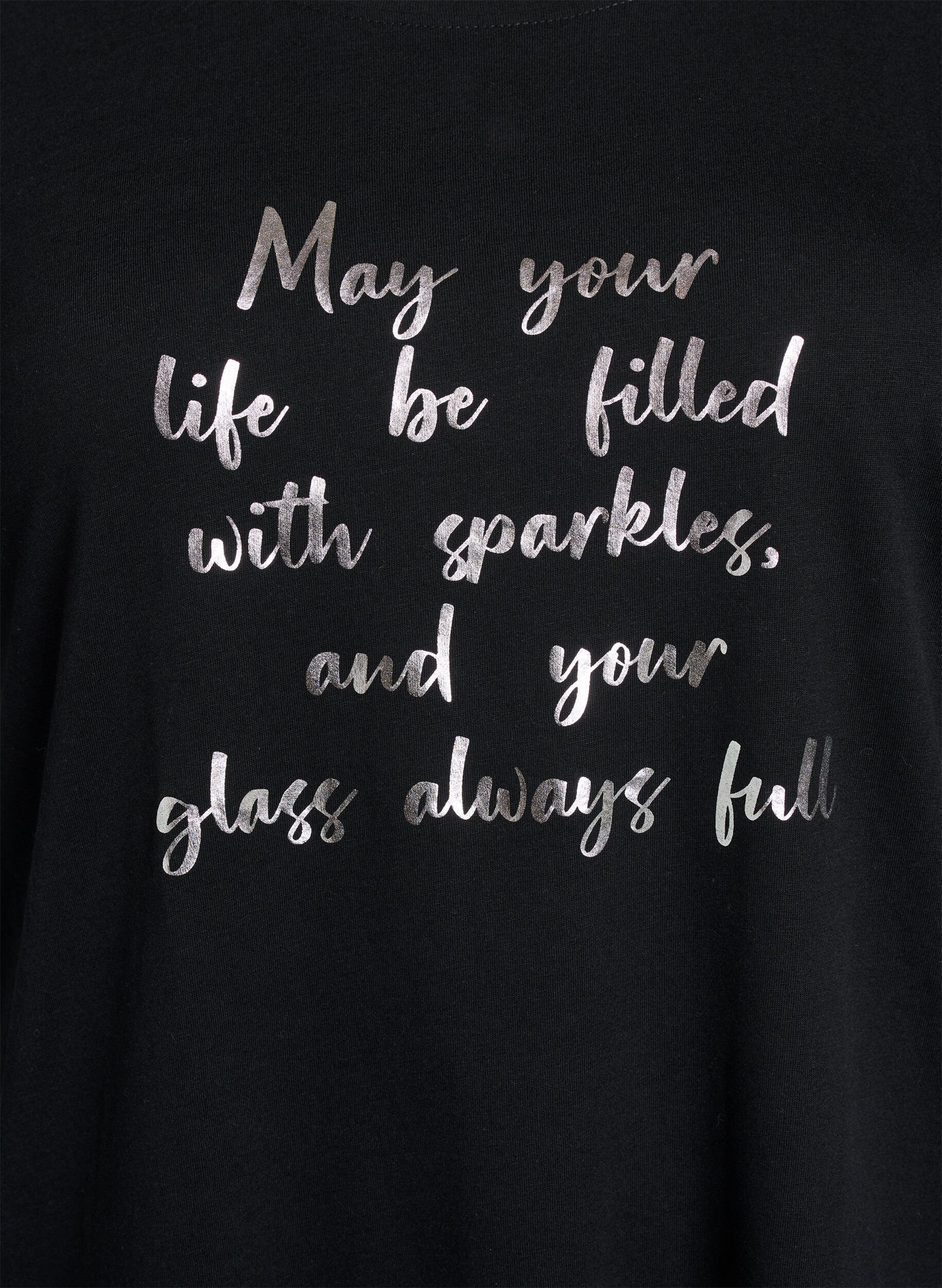 Zizzifashion FLASH - T-shirt with motif, Black, Packshot image number 2