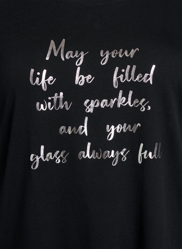 FLASH - T-shirt with motif, Black, Packshot image number 2