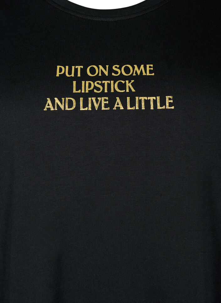 FLASH - T-shirt with motif, Black Lips, Packshot image number 2