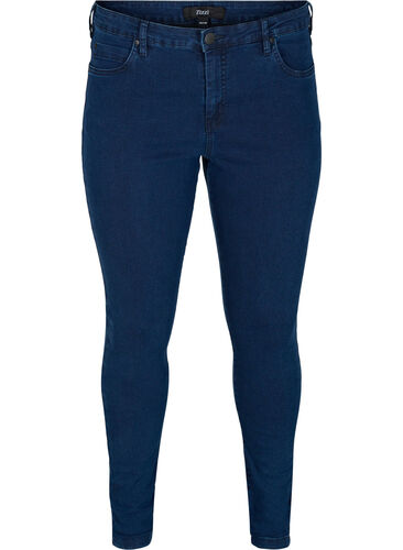 High-waisted super slim Amy jeans , Dark blue, Packshot image number 0