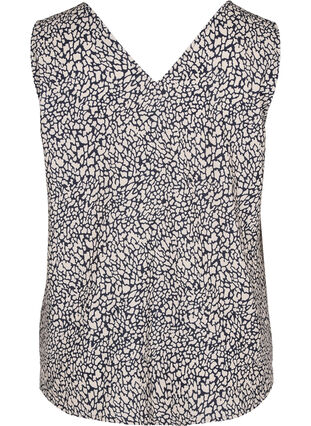 Printed top with button details, Paisley AOP, Packshot image number 1
