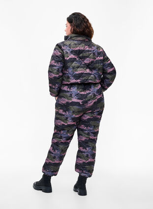 Thermo jumpsuit with camouflage print, Camou print, Model image number 1