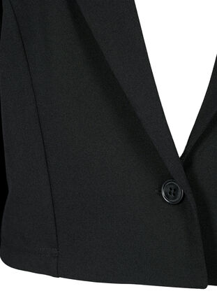 Short blazer with button, Black, Packshot image number 2