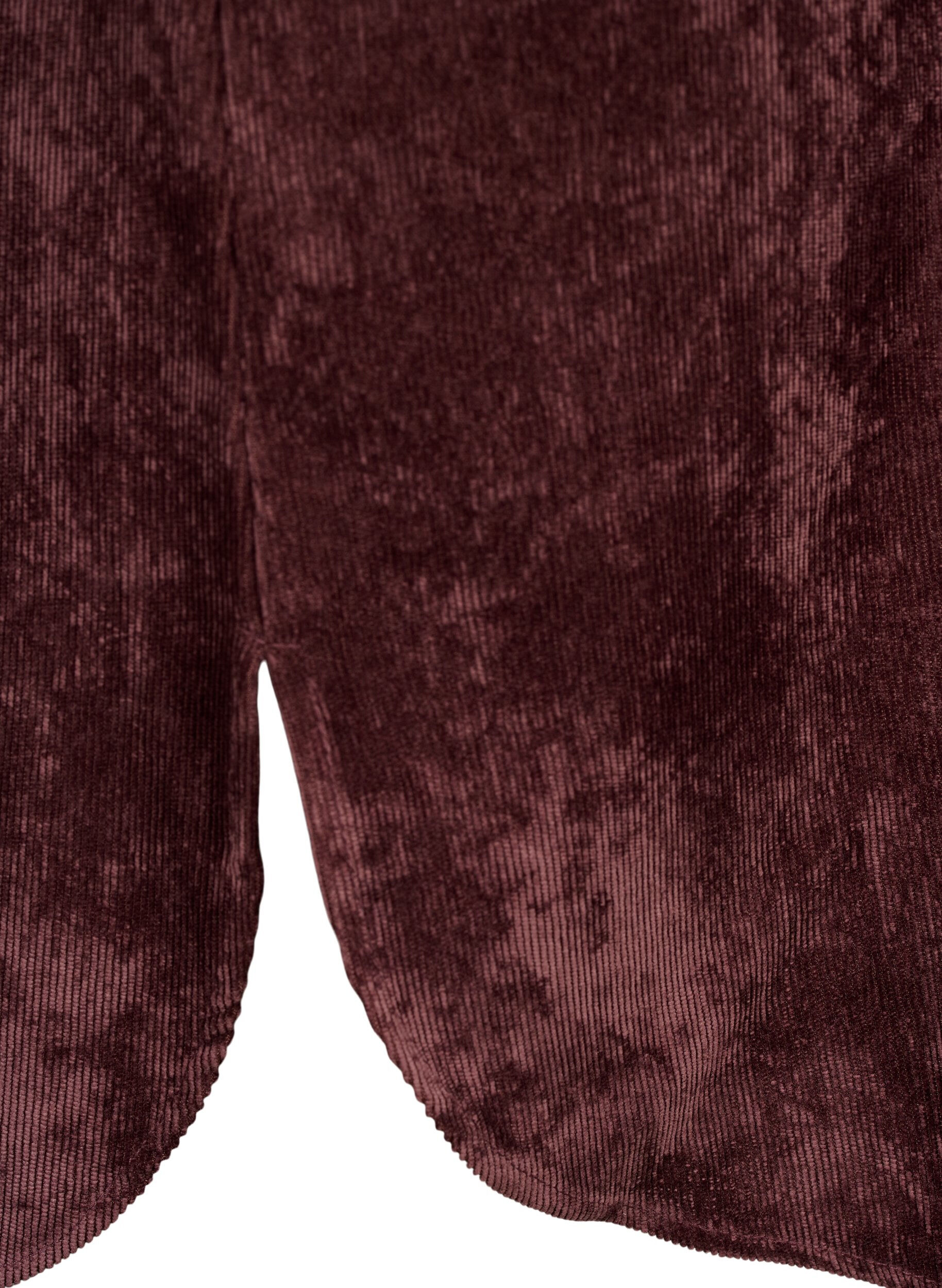 Zizzifashion Velvet dress with 3/4-length sleeves and buttons, Fudge, Packshot image number 3