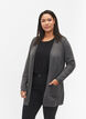 Long knitted cardigan in a viscose blend, Dark Grey, Model image number 0