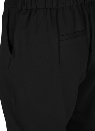 Plain-coloured culottes with pockets, Black, Packshot image number 3
