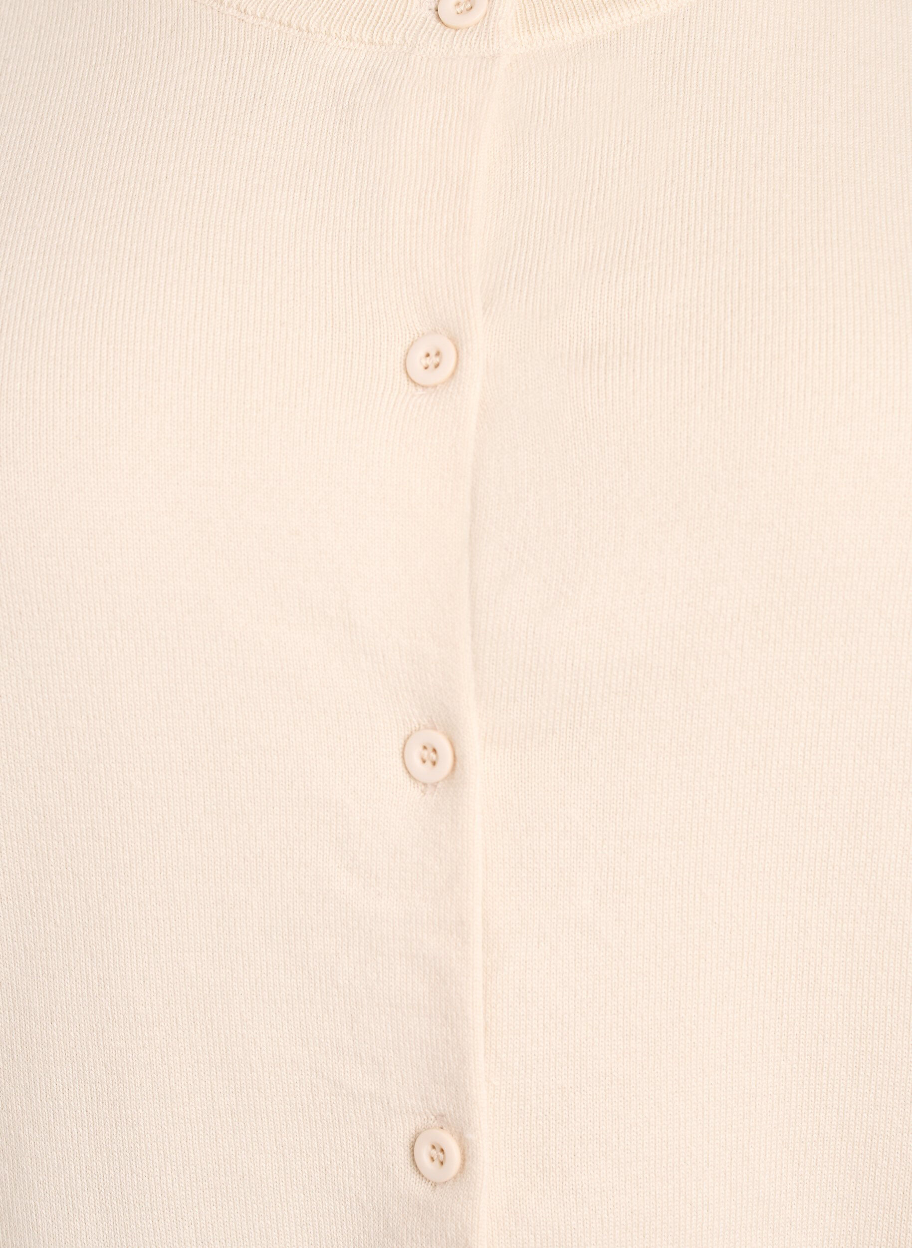 Zizzifashion FLASH - Fine-knit cardigan with round neck, Beige, Packshot image number 2