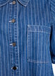 Short striped denim shirt, Blue, Packshot image number 2