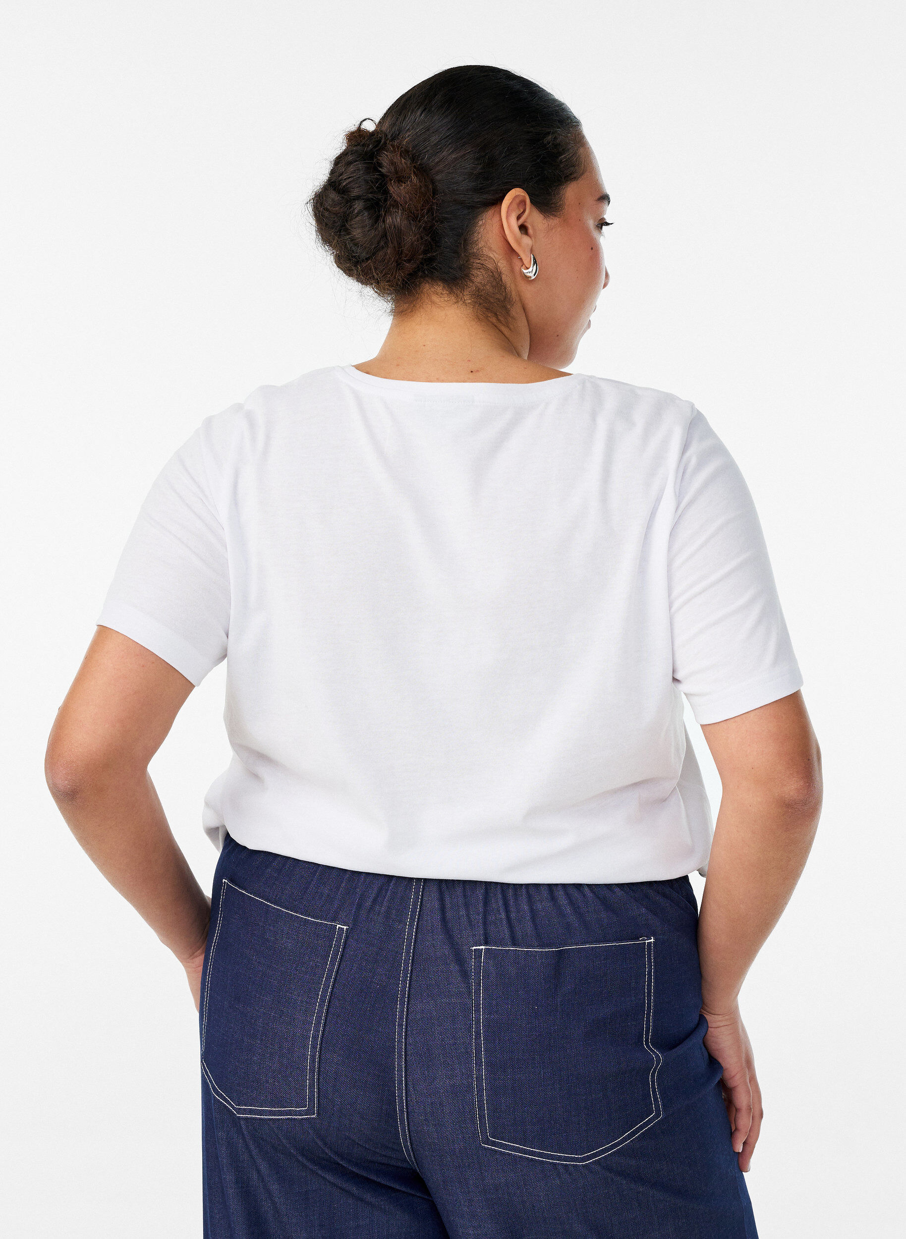 ZizzifashionT-shirt with motif, White, Model image number 2