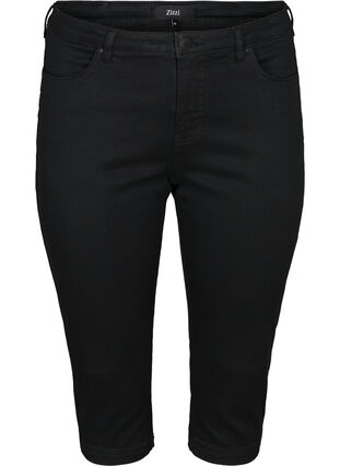 High waisted Amy capri jeans with super slim fit, Black, Packshot image number 0