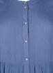 A-line viscose dress with short sleeves, Moonlight Blue, Packshot image number 2