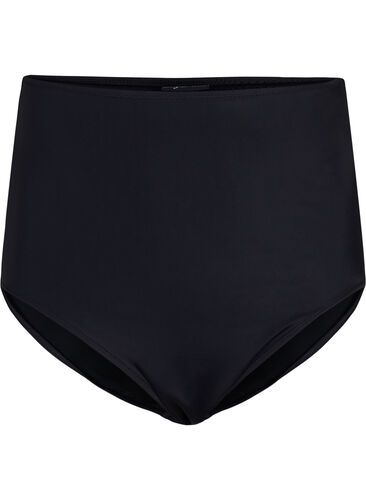 Bikini bottom with extra high waist, Black, Packshot image number 0
