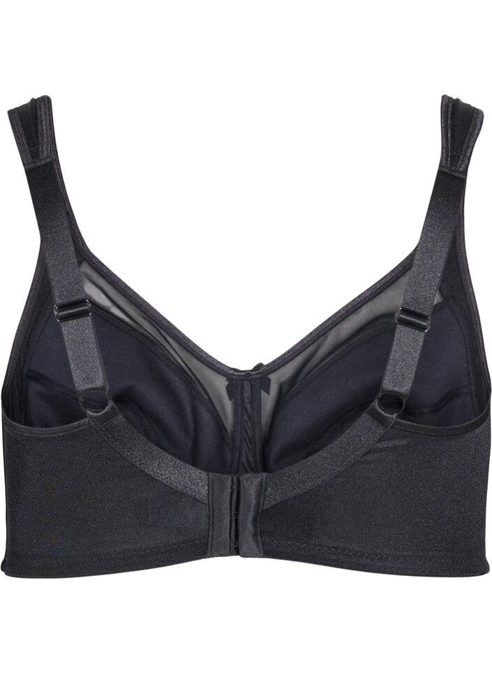 Bra with mesh details, Black, Packshot image number 1