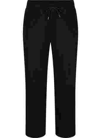 Loose trousers in a cotton blend
