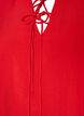 Viscose blouse with ties and ruffle details, Red, Packshot image number 2