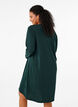 Long-sleeved nightgown in organic cotton, Green, Model image number 2
