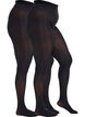 2-pack tights in 60 denier, Black, Packshot image number 0