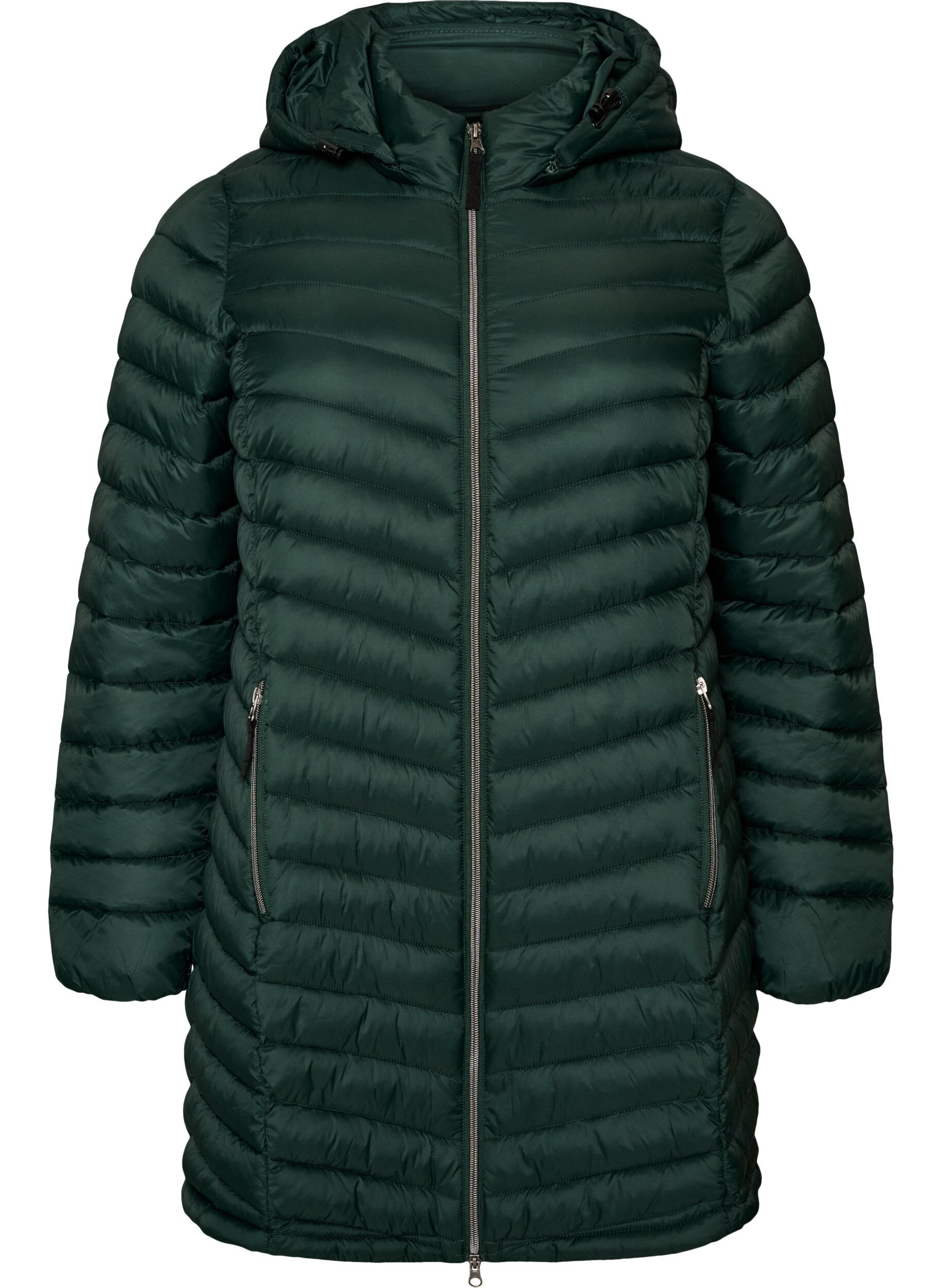 Lightweight jacket with pockets and detachable hood