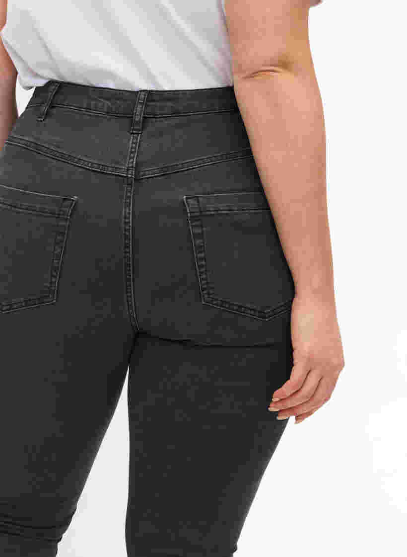 High-waisted super slim Amy jeans , Grey Denim, Model image number 2