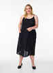 FLASH - Midi-length cotton strap dress, Black, Model image number 0