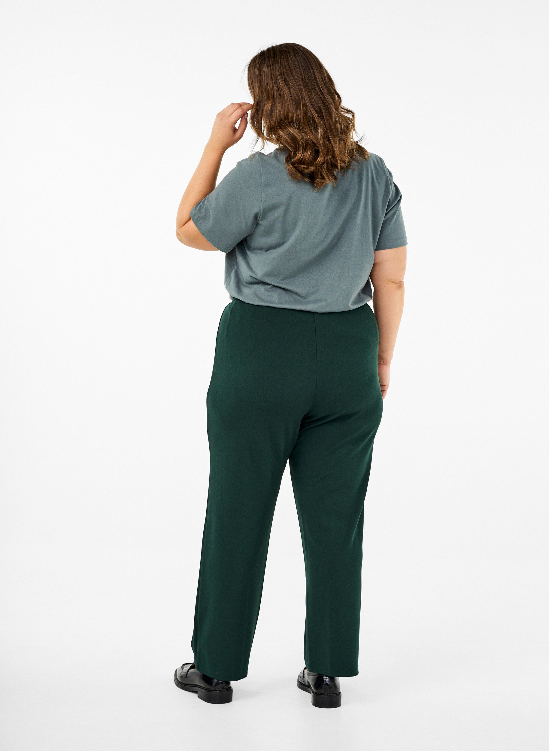 ZizzifashionStraight fit trousers, Green, Model image number 1