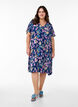 Viscose A-line dress, Blue, Model image number 1