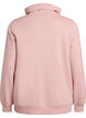 Sweatshirt with high collar and pockets, Red, Packshot image number 1
