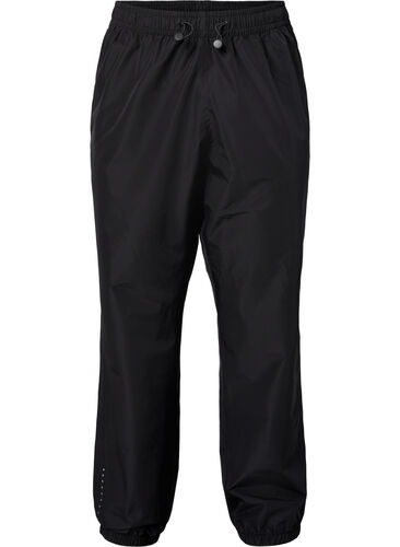 Rain trousers with reflectors, Black w. Reflex, Packshot image number 0