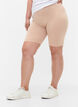 Plain-coloured basic bike shorts, Beige, Model image number 0