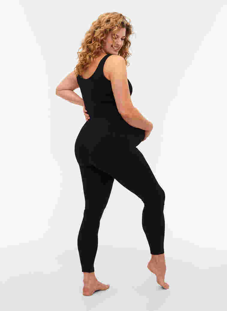 Seamless maternity leggings, Black, Model image number 0