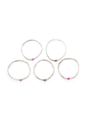 5-pack Pearl Bracelets, Multi Mix, Packshot image number 1