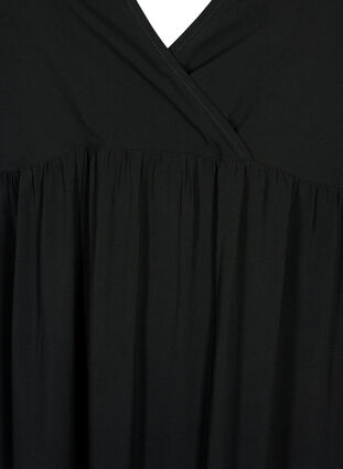 Sleeveless maxi dress in viscose, Black, Packshot image number 2