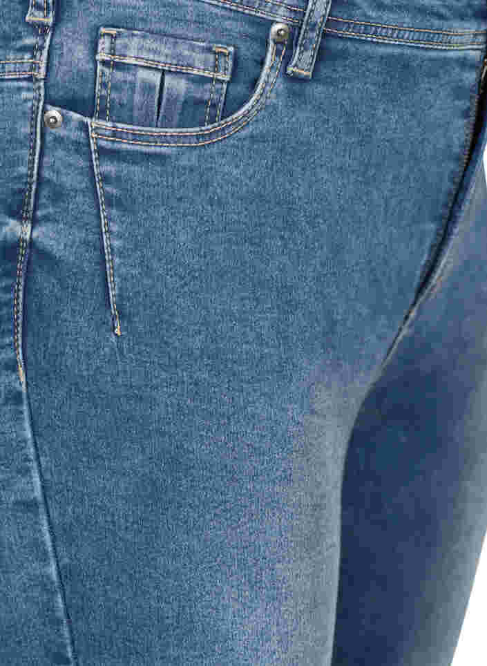 Cropped Amy jeans with a zip, Blue denim, Packshot image number 2