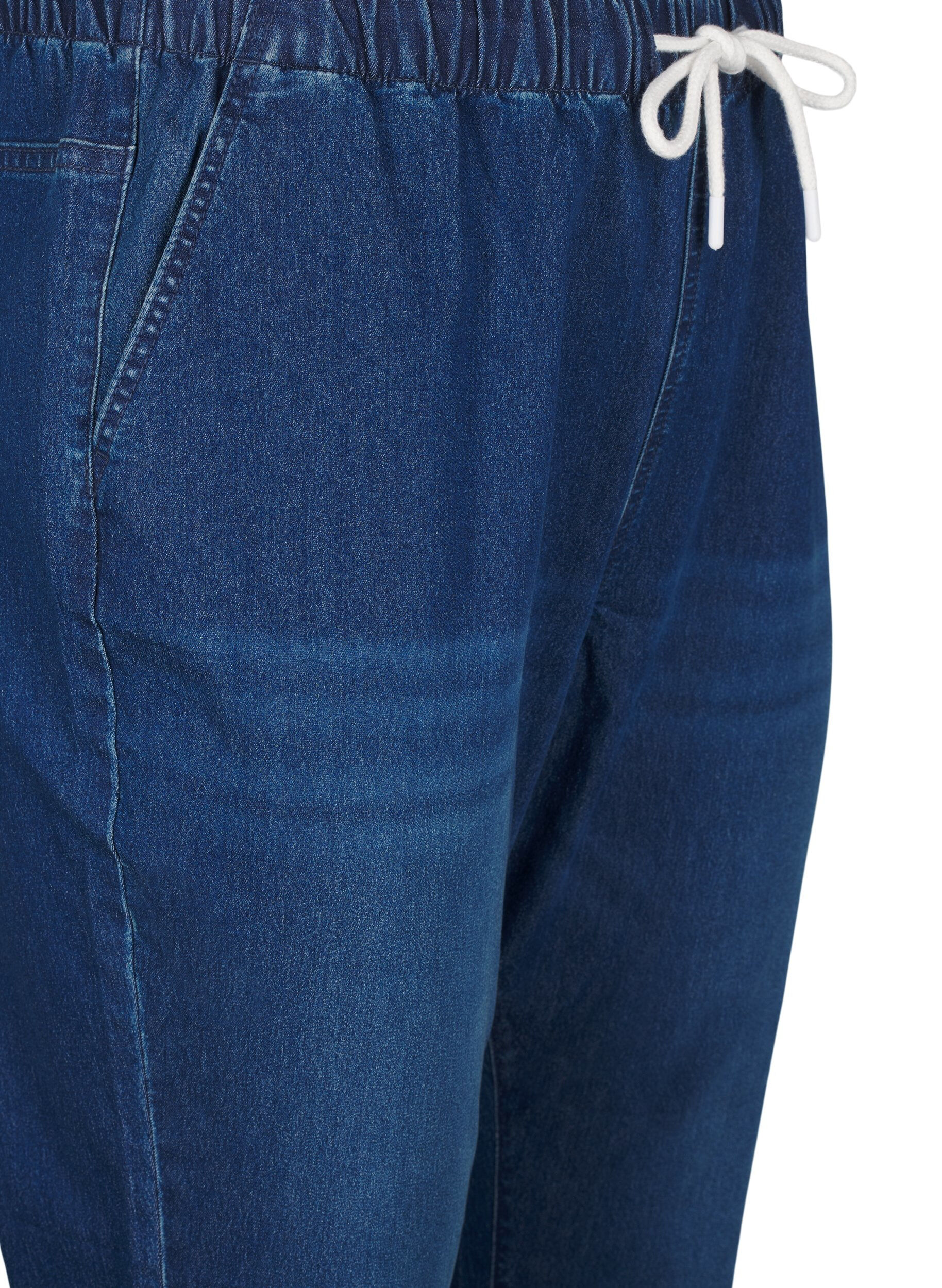 ZizzifashionDenim joggers with pockets, Blue, Packshot image number 2