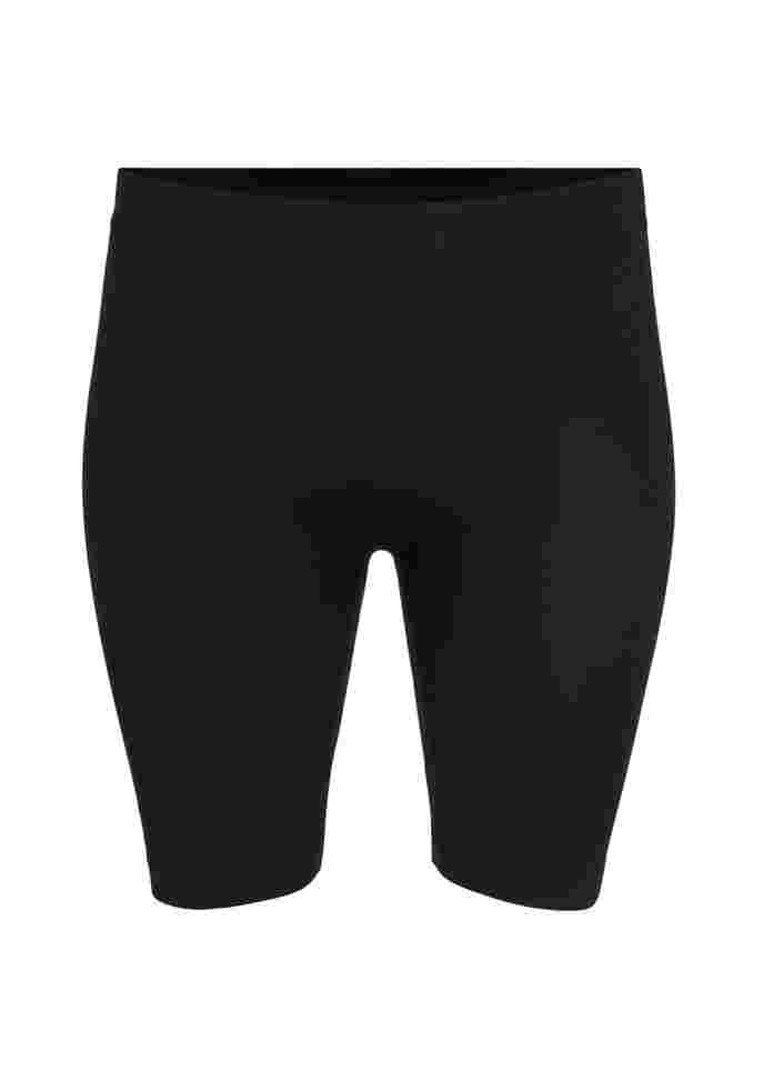 Seamless bike shorts, Black, Packshot image number 0