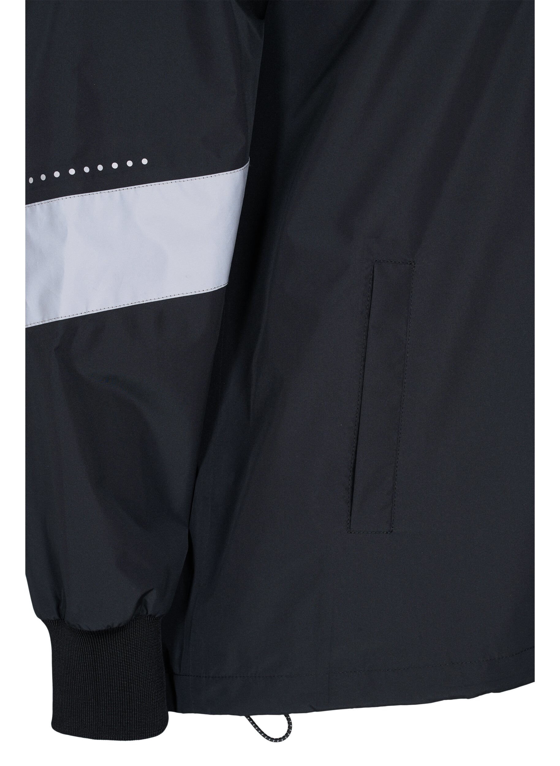 Rainさん専用 Rain jacket with reflective details - Black - Sz. 40-64 - Zizzifashion