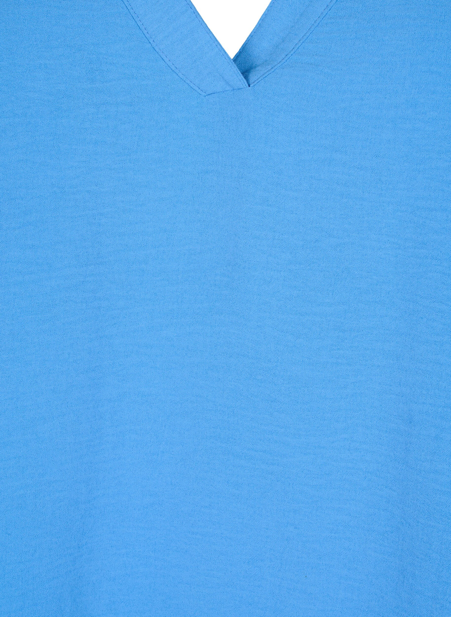 ZizzifashionSleeveless top with wrinkle details, Blue, Packshot image number 2