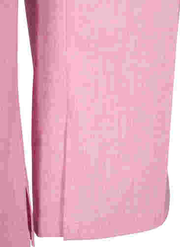 Melange trousers with elastic and button closure, Rosebloom, Packshot image number 3